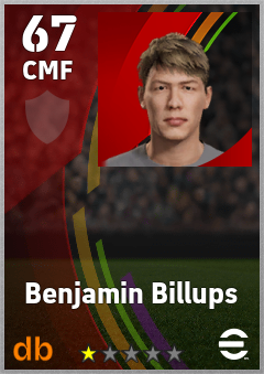 Benjamin Billups — CMF, OVR 67, MAX 67