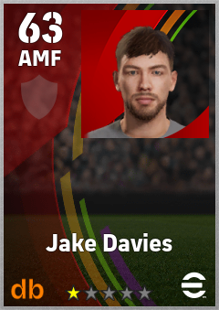 Jake Davies eFootball player card