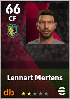 Lennart Mertens — CF, OVR 66, MAX 66