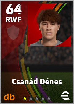 Csanád Dénes eFootball player card