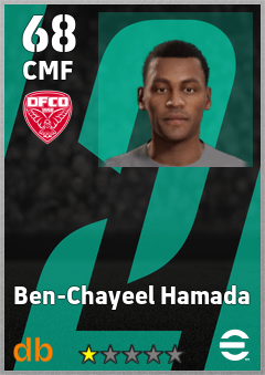 Ben-Chayeel Hamada — CMF, OVR 68, MAX 68