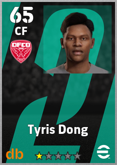 Tyris Dong — CF, OVR 65, MAX 65