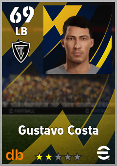 Gustavo Costa — LB, OVR 69, MAX 69