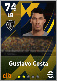 Gustavo Costa — LB, OVR 74, MAX 74