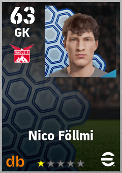 Nico Föllmi — GK, OVR 63, MAX 63