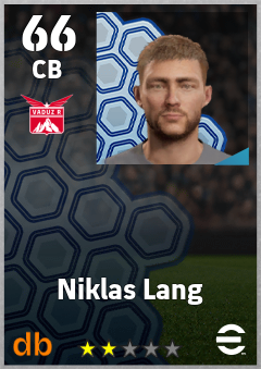 Niklas Lang — CB, OVR 66, MAX 66