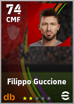 Filippo Guccione — CMF, OVR 74, MAX 74