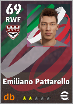Emiliano Pattarello — RWF, OVR 69, MAX 69