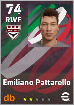 Emiliano Pattarello — RWF, OVR 74, MAX 74