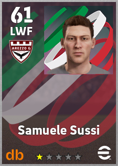 Samuele Sussi — LWF, OVR 61, MAX 61