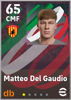 Matteo Del Gaudio — CMF, OVR 65, MAX 65