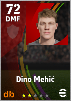 Dino Mehić — DMF, OVR 72, MAX 72