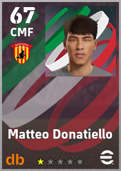 Matteo Donatiello — CMF, OVR 67, MAX 67