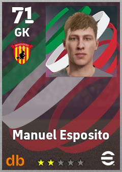 Manuel Esposito — GK, OVR 71, MAX 71