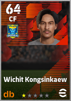 Wichit Kongsinkaew — CF, OVR 64, MAX 64