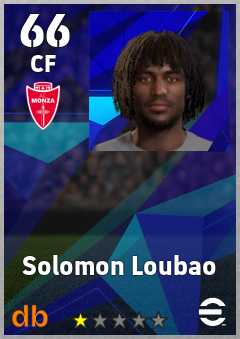 Solomon Loubao — CF, OVR 66, MAX 66