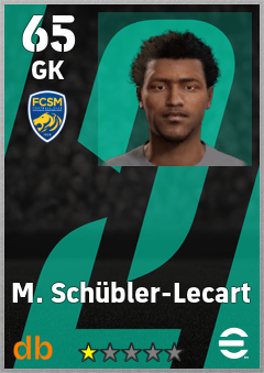 M. Schübler-Lecart — GK, OVR 65, MAX 65