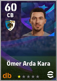Ömer Arda Kara — CB, OVR 60, MAX 60