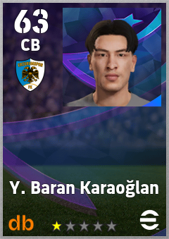 Y. Baran Karaoğlan eFootball player card