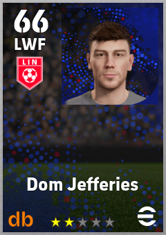 Dom Jefferies — LWF, OVR 66, MAX 66
