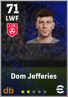 Dom Jefferies — LWF, OVR 71, MAX 71