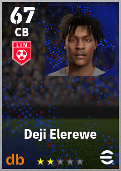 Deji Elerewe — CB, OVR 67, MAX 67
