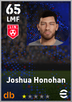 Joshua Honohan — LMF, OVR 65, MAX 65
