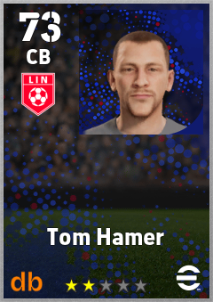 Tom Hamer — CB, OVR 73, MAX 73
