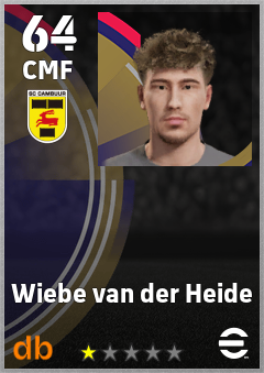 Wiebe van der Heide — CMF, OVR 64, MAX 64