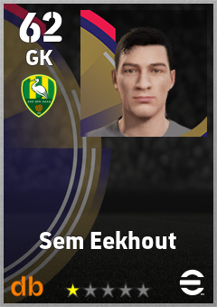 Sem Eekhout — GK, OVR 62, MAX 62