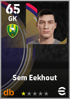 Sem Eekhout — GK, OVR 65, MAX 65