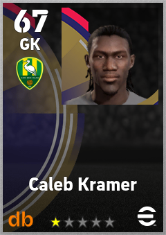 Caleb Kramer — GK, OVR 67, MAX 67