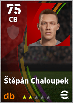 Štěpán Chaloupek — CB, OVR 75, MAX 75