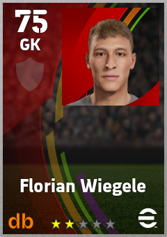 Florian Wiegele — GK, OVR 75, MAX 75