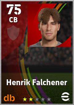 Henrik Falchener — CB, OVR 75, MAX 75