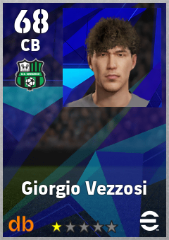 Giorgio Vezzosi — CB, OVR 68, MAX 68