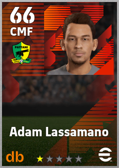 Adam Lassamano — CMF, OVR 66, MAX 66