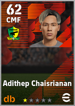 Adithep Chaisrianan — CMF, OVR 62, MAX 62