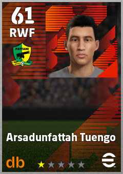 Arsadunfattah Tuengo — RWF, OVR 61, MAX 61