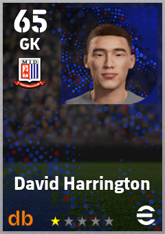 David Harrington — GK, OVR 65, MAX 65