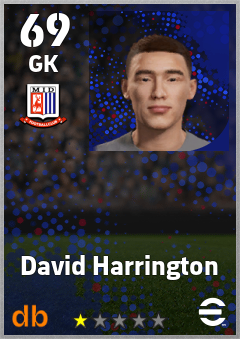 David Harrington — GK, OVR 69, MAX 69