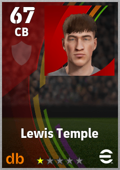 Lewis Temple — CB, OVR 67, MAX 67