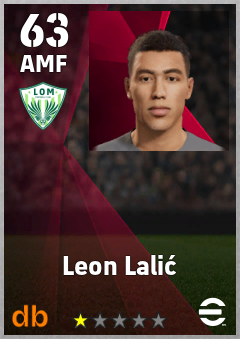 Leon Lalić — AMF, OVR 63, MAX 63
