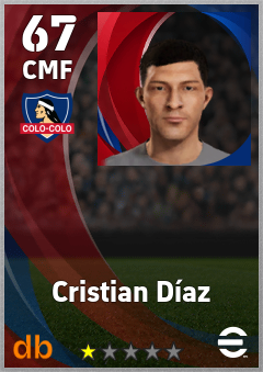 Cristian Díaz — CMF, OVR 67, MAX 67