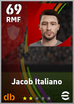 Jacob Italiano eFootball player card