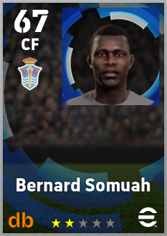 Bernard Somuah — CF, OVR 67, MAX 67