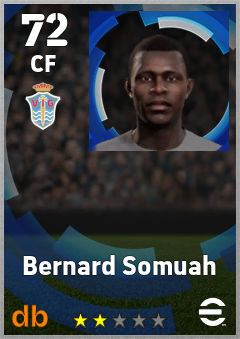 Bernard Somuah — CF, OVR 72, MAX 72