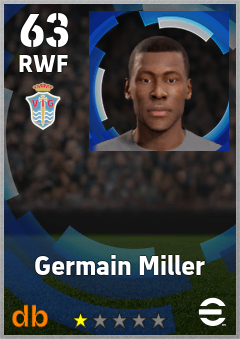 Germain Miller — RWF, OVR 63, MAX 63
