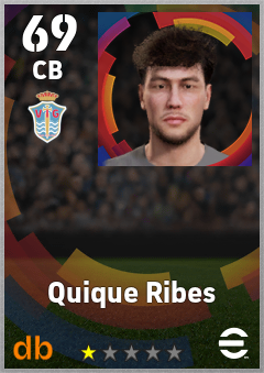 Quique Ribes — CB, OVR 69, MAX 69