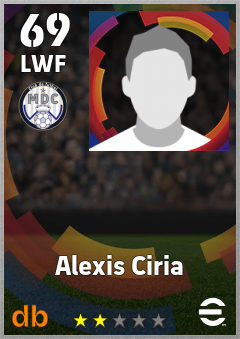 Alexis Ciria — LWF, OVR 69, MAX 69